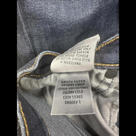 Hudson 'Krista' Super Skinny Crop jeans Size 25 - Picture 7 of 9